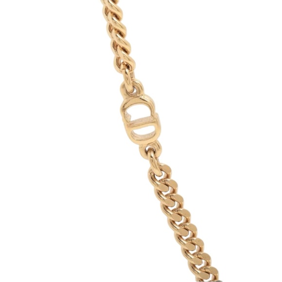 DIOR🔥 GOLD PLATED NECKLACE CD LOGO - Picture 4 of 5